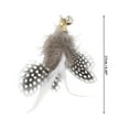 thumbnail image 2 of Reemplazo de varita de gato de 2 piezas de plumas de Unique Bargains para interacción con mascotas, accesorios de recarga de varita de gato para gatos de interior y exterior, negro, blanco, 2 of 7