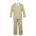 thumbnail image 4 of 6pcs Boy Baby Toddler Formal Wedding Party Khaki Suits Tuxedo Extra Necktie S-7, 4 of 6