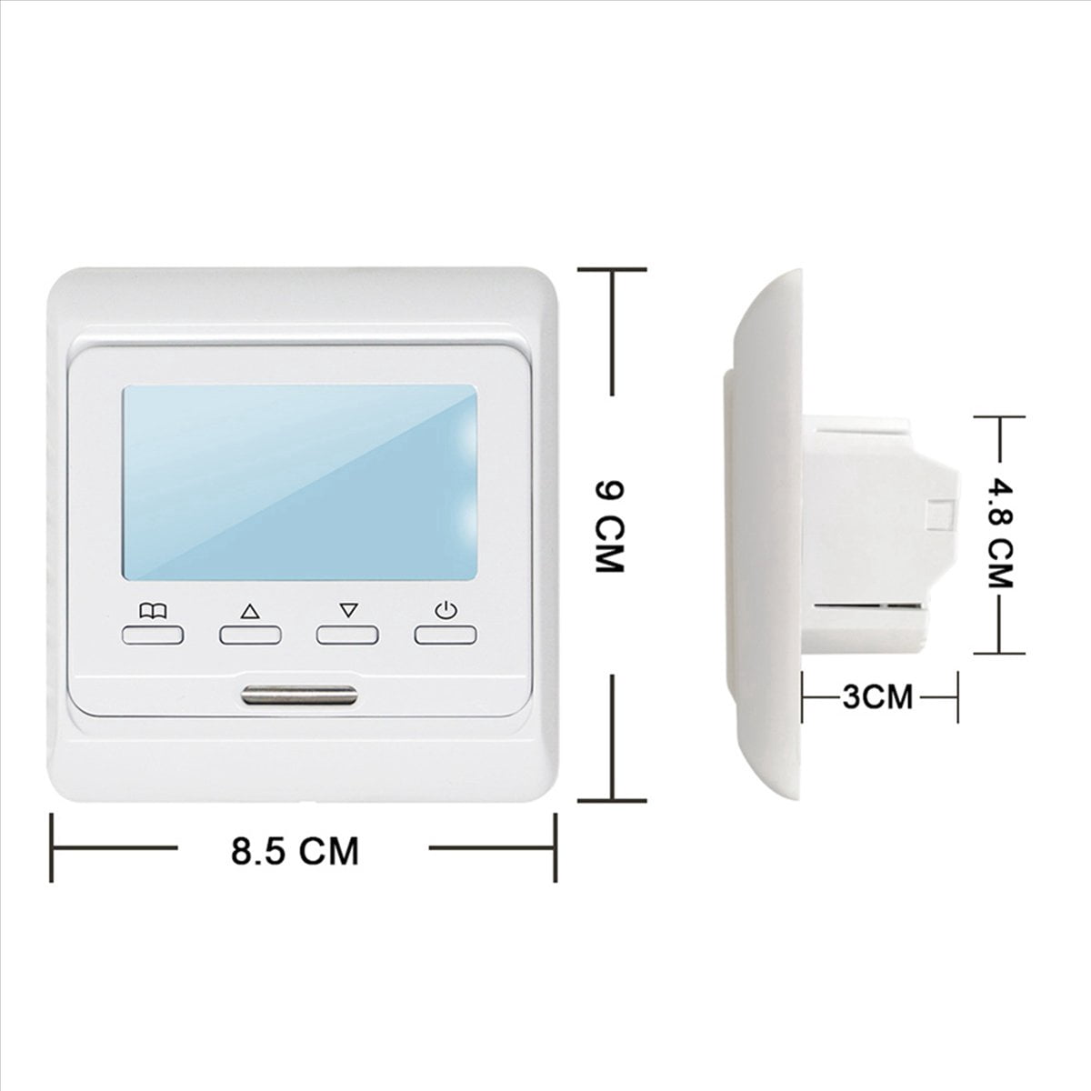 3X 16A 230V LCD Programmable Warm Floor Heating Room Thermostat Thermoregulator Temperature Controller Manual Mechanical