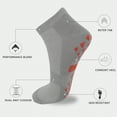 thumbnail image 2 of Novayard Men's & Women's Breathable Cotton Blend Socks, Gray (6 Pack), 2 of 7