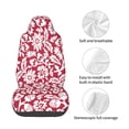 thumbnail image 4 of Picia Red Flowers Print Waterproof Sweating Car Seat Cover for Post Gym Workout, Running, Beach and Hiking, Universal Fit Anti-Slip Bucket Seat Protector, 4 of 5