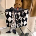 thumbnail image 4 of Bolsas La Axila Hombro Bolso Vagabundo Estética para Mujeres A Cuadros Pelares Gran Capacidad Con Cinta Escolar, 4 of 9