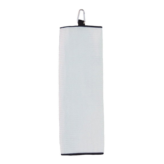 Carmel Fairway Tri Fold Waffle Weave Microfiber Golf Towel, Style C1717