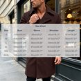 thumbnail image 3 of KeShDi Trench Coat for Men Double Breasted Lapel Long Sleeve Jacket Coffee L, 3 of 7