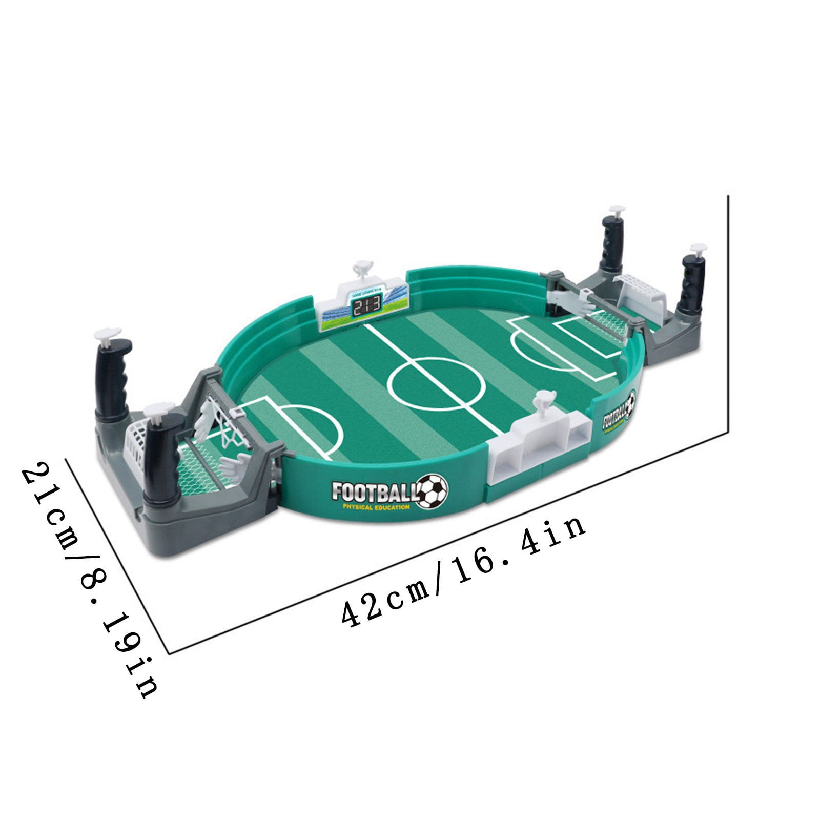 Lekihaqq 2 Packs Portable Table Football Game Set with Manual Scorekeeper - Interactive Family Party Game for Indoor Fun and Sports Enthusiasts