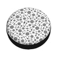 thumbnail image 2 of Kdxio Spare Tire Cover for RV Trailer, Waterproof Wheel Cover,Camper Spare Tire Cover Fit for Rv SUV Truck Travel Trailer 17 inch-Nautical Themed Simple Anchors, 2 of 8