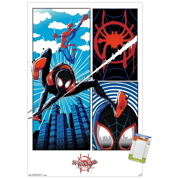 Marvel Cinematic Universe - Spider-Man - Into The Spider-Verse - Panel Wall Poster, 22.375" x 34"