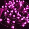 thumbnail image 5 of Cadena de luces LED EXF de 3 m con forma de corazón rosa, batería operativa, resistente al agua, 5 of 5