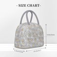 thumbnail image 2 of Fotbe Daisies Flowers Bolsa de Almuerzo con Estampado, Lonchera Aislada, Contenedor de Comida Reutilizable Tipo Cooler a Prueba de Fugas, 2 of 6