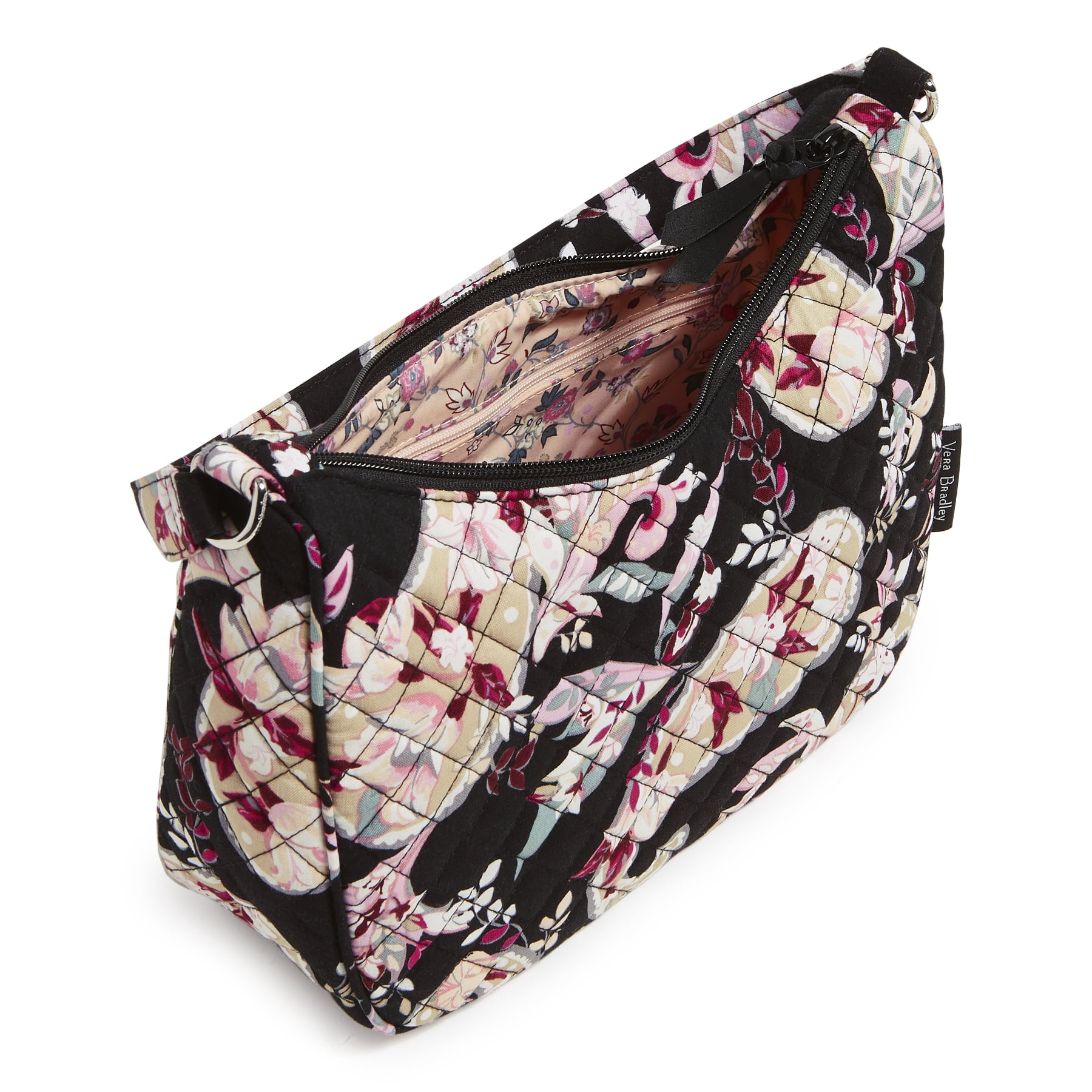 Vera Bradley Women's Cotton Frannie Crescent Crossbody Bag Cloud