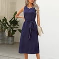 thumbnail image 4 of Birdeem Robe Décontractée Sans Manches à Col Rond pour Femmes, Mode Été, 4 of 6