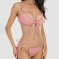 thumbnail image 2 of Birdeem Ensembles de Bikinis à Bretelles Larges Décontractés Mode Couleur Unie pour Femmes, 2 of 6
