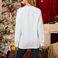 thumbnail image 6 of Merry Christmas Sweatshirts for Women Merry Letter Print Sweatshirts Xmas Holiday Party Shirts Oversized Pullover Sweater Tops, 6 of 7