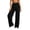 Black, variant on Lyrcatrment Women Fashion Sweatpants Wide Leg Loose Pull on High Waist Pleated Sweat Pants Casual Loungewear Daily Wear Trendy Cute Pants with Pocket(Coffee,XX-Large)