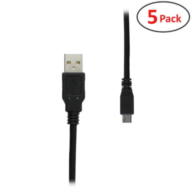 3 Feet 0.9 Meters High-Speed A Male to Micro B for Smartphones/Mobile Phone/Tablets / MP3 Players/Cameras/PDA USB 2.0 Cable Black Micro-USB to USB 2.0 Cable GearIT 3 Feet 0.9 Meters High-Speed A Male to Micro B for Smartphones/Mobile Phone/Tablets / MP3 Players/Cameras/PDA USB 2.0 Cable Black Micro-USB to USB 2.0 Cable GearIT