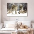 thumbnail image 2 of Elephant Stock Wolf Pack Wall Art - Horizontal Canvas Wall Art - Living Room Wall Decor - Animal Canvas - Brown And Gray Decor - 48" x 32", 2 of 4