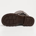 thumbnail image 6 of Knee High Boots for Women Adjustable Buckles Chunky Low Heel Fashion Lug Sole Motorcycle Boot Brown 8.5, 6 of 7