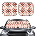 thumbnail image 2 of Daiia Hand Drawn Tomatoes 2PCS Car Windshield Sun Shade, Foldable Sun Shield for Car Front Window, Auto Sun Blocker Visor Protector Universal for Truck SUV Pickup-Medium, 2 of 7
