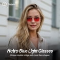 thumbnail image 2 of Gafas para dormir rojas Goiteia que bloquean la luz azul, 2 of 7
