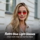 thumbnail image 2 of Gafas para dormir rojas Goiteia que bloquean la luz azul, 2 of 7