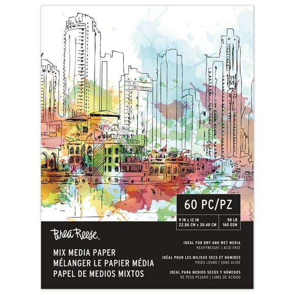 Bloc de papier pour supports mixtes Pro, 2.9X30.5cm, 60 feuilles