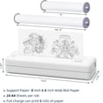 thumbnail image 4 of Restored HPRT MT810 Portable Printer, A4 Wireless Bluetooth Travel Printer, Thermal Printer Support 8" & 4" Thermal Roll Paper Suitable for Home Vehincles Office Business,White (Refurbished), 4 of 9