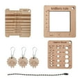 thumbnail image 3 of HILABEE Knitting Gauge Ruler Set Craft Creative Smooth Knitting Needle Gauge Artists 7pcs, 3 of 9