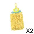 thumbnail image 1 of 2 Toallas De Mano Colgantes, Muy Absorbentes, Decorativas, Gruesas, Para Colgar, Toallas De Cocina, Color Amarillo, 1 of 8