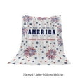 thumbnail image 3 of Kumdkd USA Flag Throw Blanket - 4th of July Patriotic Flannel Blanket for Couch, Bed, Camping & Outdoor Decor - Lightweight Sofa Throw for Memorial Day & Independence Day, 3 of 6
