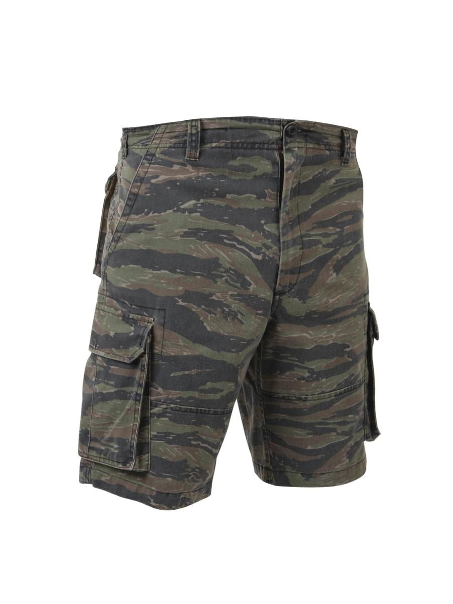 tiger stripe cargo shorts