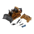 thumbnail image 2 of Tractor eléctrico de pala cargadora de plástico para niños, cargador frontal con Control remoto sobre orugas a escala 1/24, 2 of 9