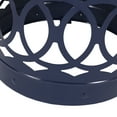 thumbnail image 5 of GDF Studio Pellerin Outdoor Metal Side Tables, Set of 2, Navy Blue, 5 of 7