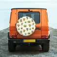 thumbnail image 6 of Salouo Kawaii Mexican Avocado Print Spare Tire Cover 14-17 inch Spare Tire Protector Universal Tough Tire Wheel Cover for Trailer SUV and Truck-, 6 of 6