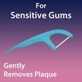 thumbnail image 6 of DenTek Comfort Clean Sensitive Gums Floss Picks, Soft & Sleek Ribbon Floss, 75 Count, 6 of 10