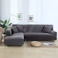 thumbnail image 4 of Sumhomie Stretch Washable Couch Slipcovers for Sectional Sofa L-shape Corner, 4 of 4