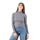 thumbnail image 1 of Blusa tejida cuello alto AMAD Casual para mujer Talla S, 1 of 5