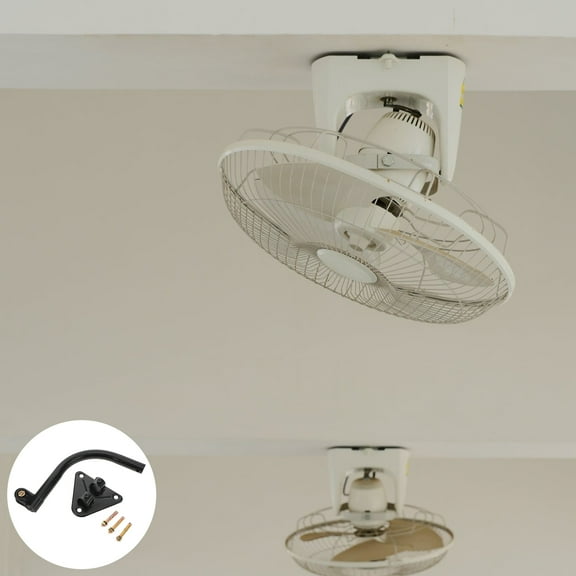 Topbathy 1Set Heavy Duty Iron Wall Fan Rack Black for Versatile Mounting of Most Electric Fan Models