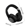 thumbnail image 6 of Clearance! Wireless Bluetooth Noise Cancelling Headphones, Over Ear Bluetooth Headphones, HD Call Low Delay, HiFi Stereo Sound, Wired & Wireless Modes, Folding Headset, for Travel, Home, Work Black, 6 of 6