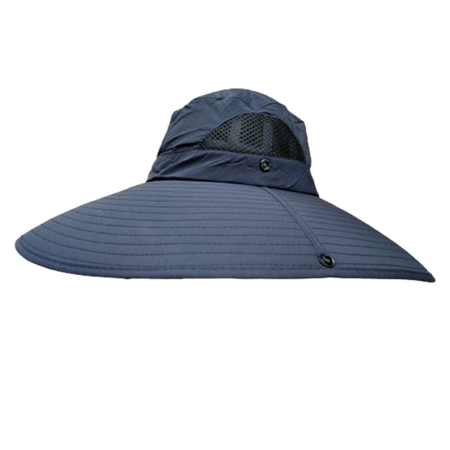 Sombrero Visera para el sol para hombre Sombrero de pescador Sombrero grande Protector solar UV Sombrero de pescador Sombrero para el sol de verano