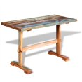 thumbnail image 1 of vidaXL Table à Manger sur Pied Bois de Récupération Massif 120x58x78 cm, 1 of 5