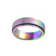 thumbnail image 1 of Anillo giratorio Minnieouse Anillo de acero inoxidable antiestrés tamaño 6, 1 of 6