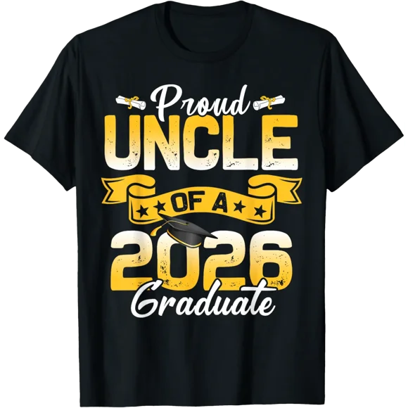 Fier Oncle d'Un Finissant de la Promotion 2026 T-Shirt de Finissant