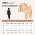 thumbnail image 4 of Pofeuu Fall Leaves Print Womens Pajamas Set Long Sleeve Sleepwear Button Down Nightwear Soft Pj Lounge Sets Button Down Pajamas Women-Medium, 4 of 7