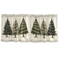 thumbnail image 7 of Yayeee Kitchen Curtains Set of 2 Light Filtering 57"x36" Over Sink Window Panels, Cartoon Christmas Trees, 7 of 7