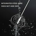 thumbnail image 2 of Semi-automatic Egg Beater Stainless Steel Blender Mini Mixer Hotel Handheld Baking Cafe Restaurant Reusable Household Kitchen Baking Whisk 14 Inch L, 2 of 8