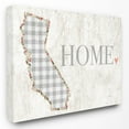 thumbnail image 2 of The Stupell Home Decor Collection Gingham California Heart and Home Wall Art, 2 of 5