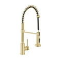 thumbnail image 2 of Nouvet Single Handle, Pull-Down Kitchen Faucet in Brushed Gold, 2 of 11