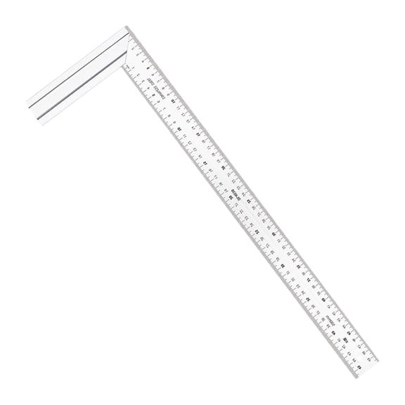 Heavy Duty Stainless Steel 90 Degree Angled Measuring Ruler Tool With Hole For Accurate Engineering Measurements
