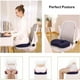thumbnail image 2 of Cojín ortopédico para asiento de espuma viscoelástica para hemorroides, cojín para coxis, coche, hogar, oficina, Gamer en silla de ruedas, cojín para asiento Lumbar, dolor de espalda JAMW Sencillez, 2 of 4