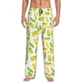 thumbnail image 2 of Lsque Cartoon Corn Print Men's Pajama Pants, Lounge Pant - Comfortable Home Wear,Elastic Waistband, Stylish Design-Small, 2 of 9